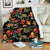 Tulip Boho Pattern Print Design TP09 Fleece Blanket