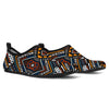 African Kente Print v2 Aqua Water Shoes