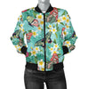 Butterfly Pattern Print Design 09 Women's Bomber Jacket