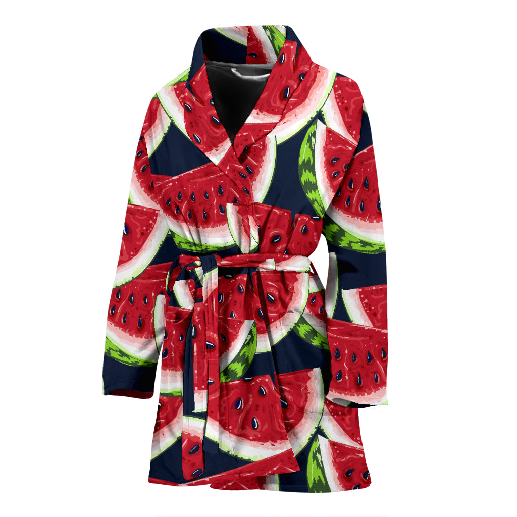 Watermelon Pattern Print Design WM011 Women Bathrobe