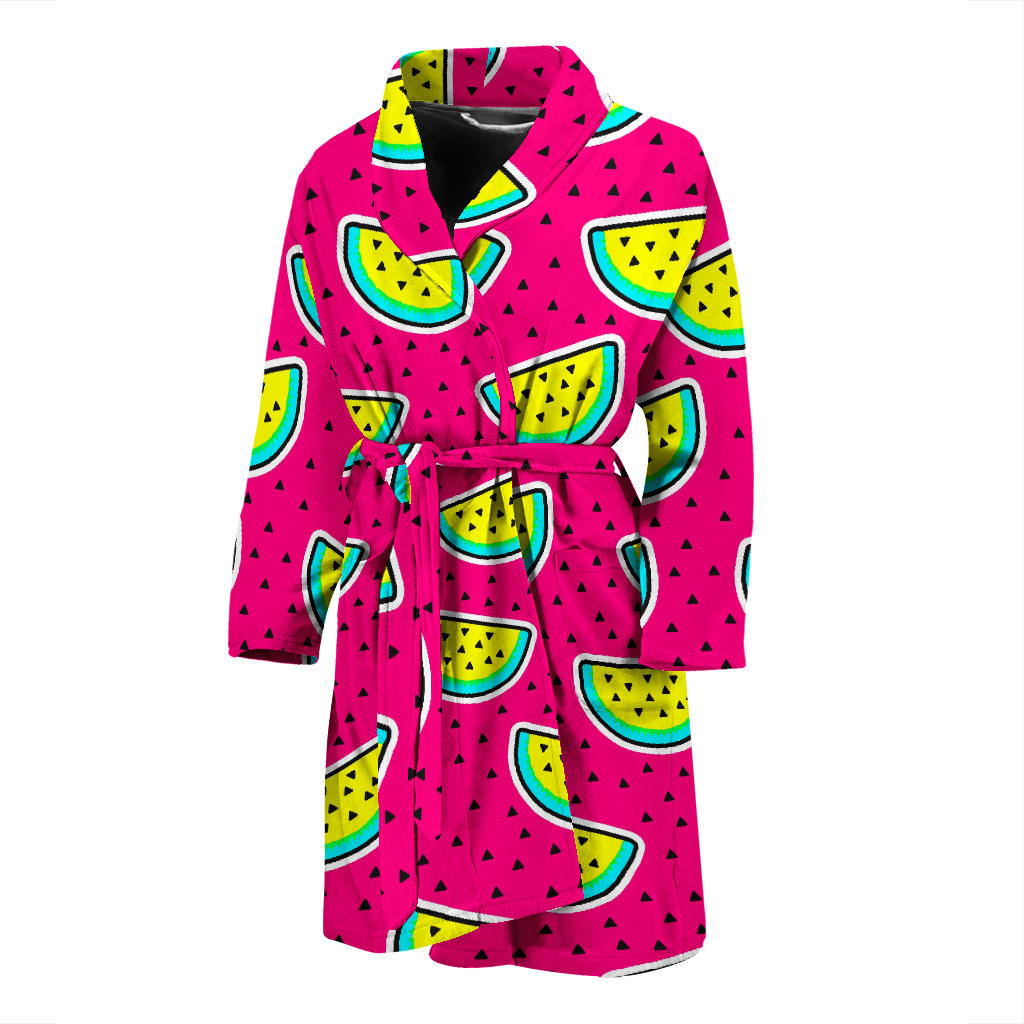 Watermelon Pattern Print Design WM04 Men Bathrobe