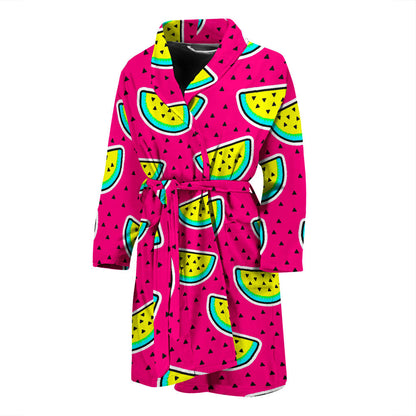 Watermelon Pattern Print Design WM04 Men Bathrobe