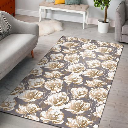 Anemone Pattern Print Design AM05 Area Rugs