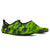 Green Kelly Camo Print Aqua Water Shoes