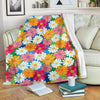 Daisy Pattern Print Design DS05 Fleece Blanket