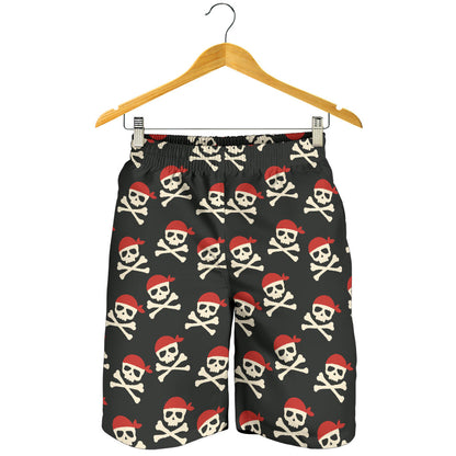 Pirate Pattern Print Design A04 Mens Shorts
