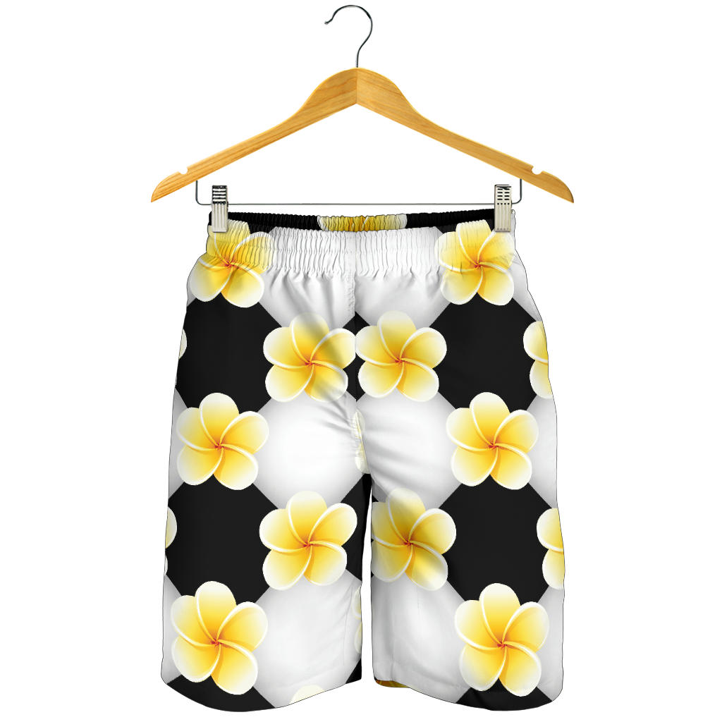 Plumeria Pattern Print Design A04 Mens Shorts