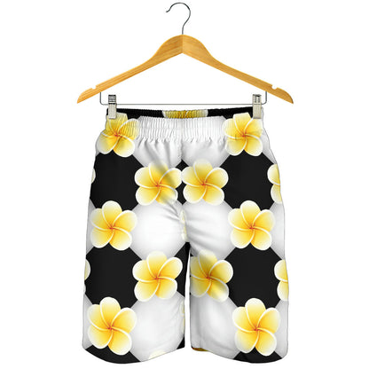 Plumeria Pattern Print Design A04 Mens Shorts