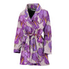 Iris Pattern Print Design IR05 Women Bathrobe