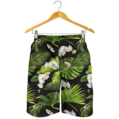 Tropical Flower Pattern Print Design TF026 Mens Shorts