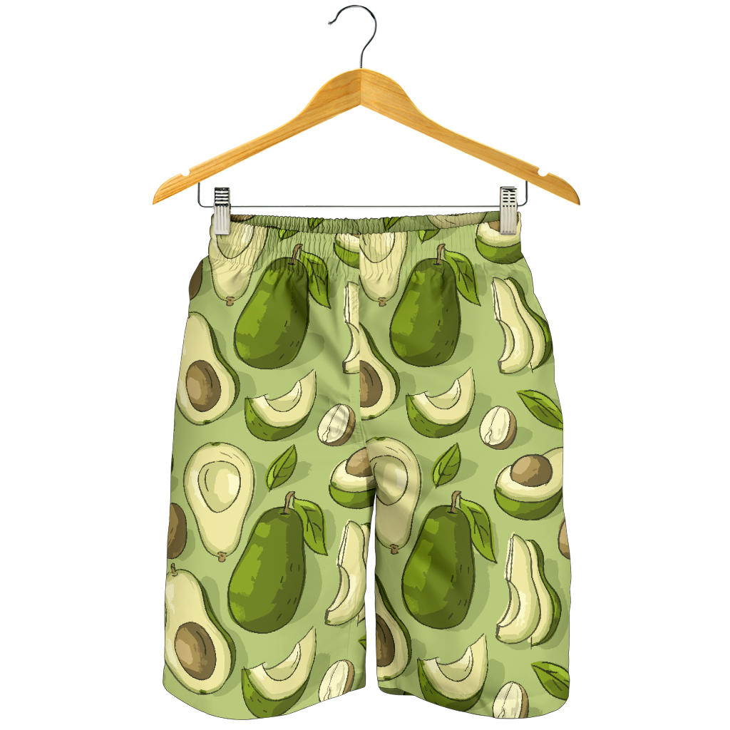 Avocado Pattern Print Design AC03 Mens Shorts