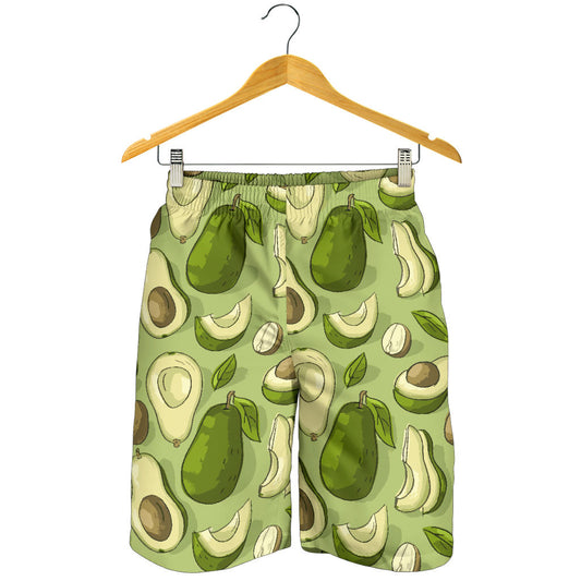 Avocado Pattern Print Design AC03 Mens Shorts