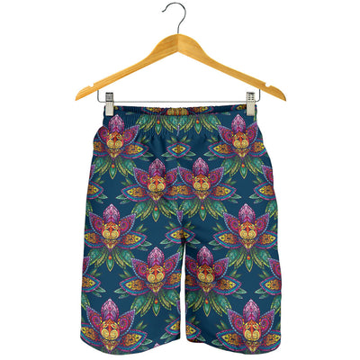 lotus Boho Pattern Print Design LO04 Mens Shorts