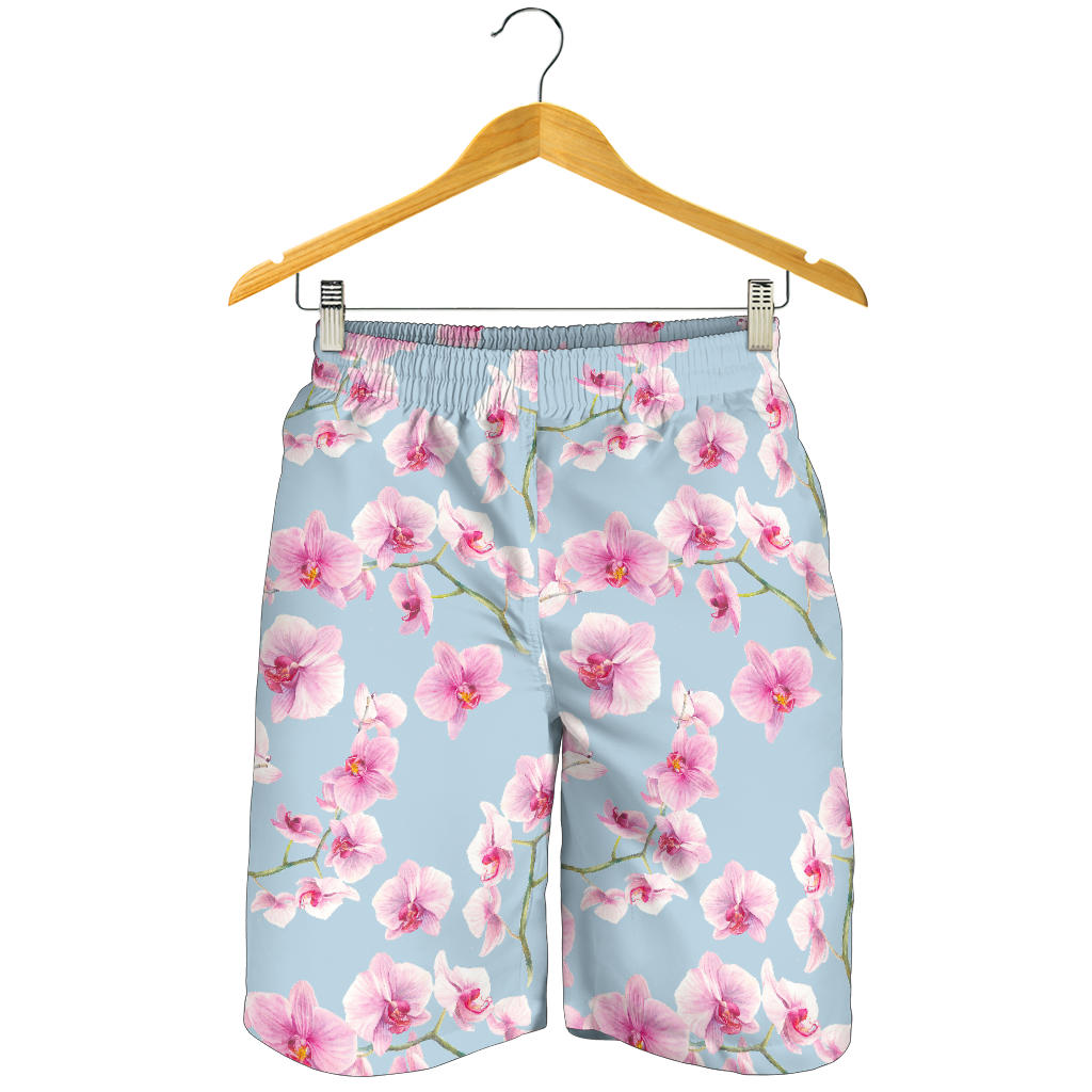 Orchid Pattern Print Design A01 Mens Shorts