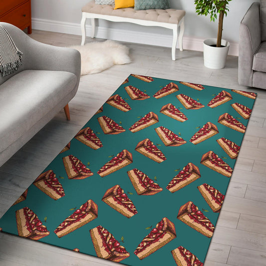 Cheesecake Cherry Pattern Print Design CK03 Area Rugs