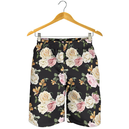 Rose Pattern Print Design A01 Mens Shorts