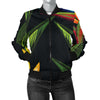 Bird Of Paradise Pattern Print Design BOP012 Women Bomber Jacket