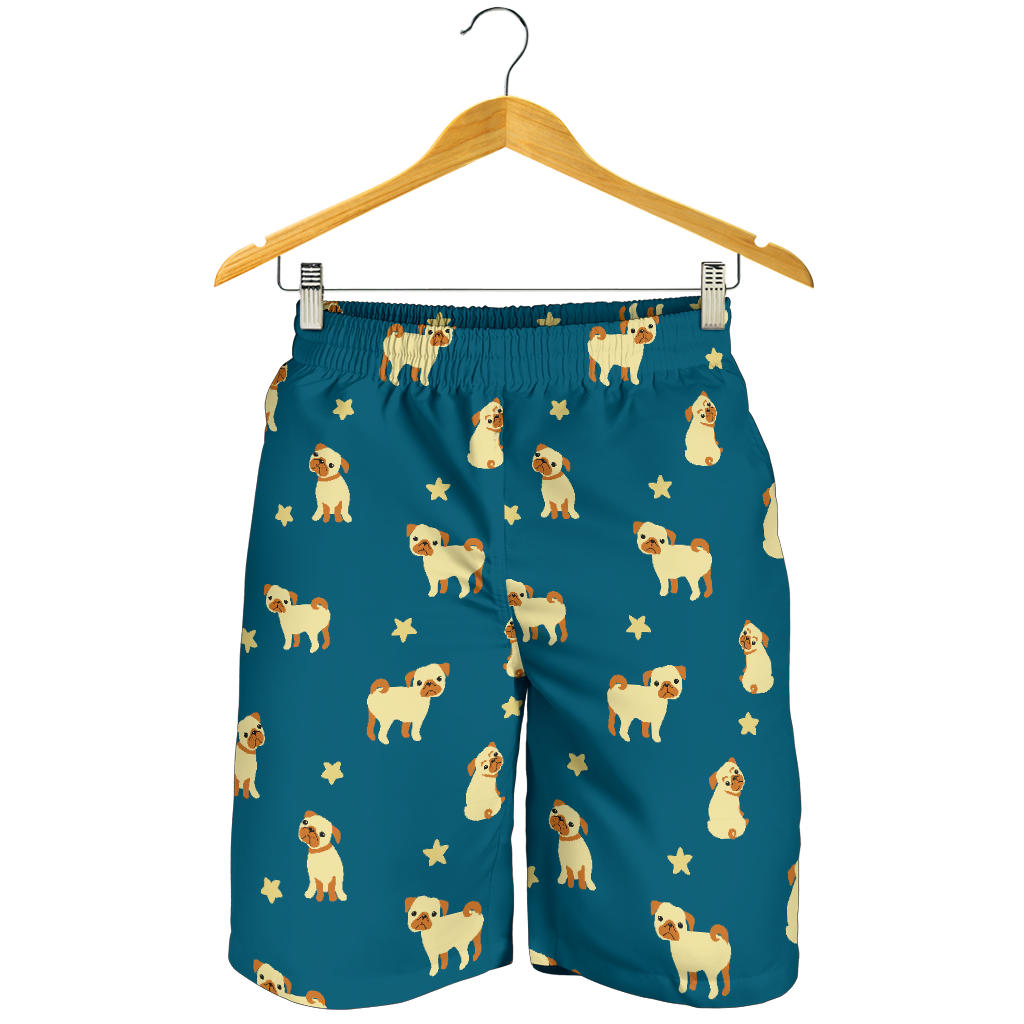 Pug Pattern Print Design A06 Mens Shorts