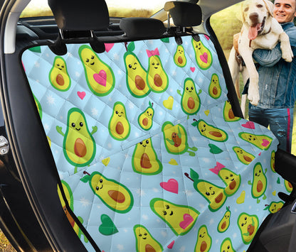 Avocado Pattern Print Design AC09 Rear Dog  Seat Cover