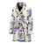 Iris Pattern Print Design IR08 Women Bathrobe