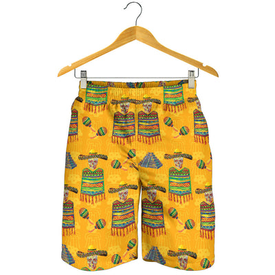 Maracas Mexican Style Pattern Print Design 02 Mens Shorts