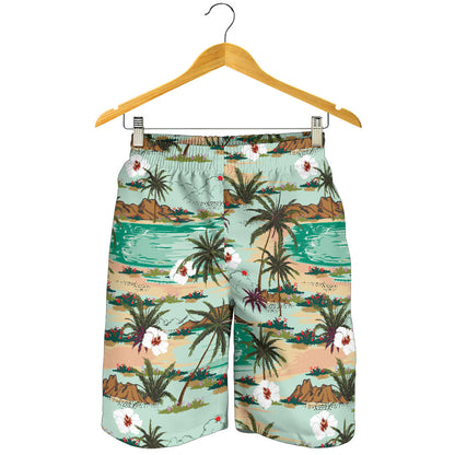 Pacific island Pattern Print Design A03 Mens Shorts
