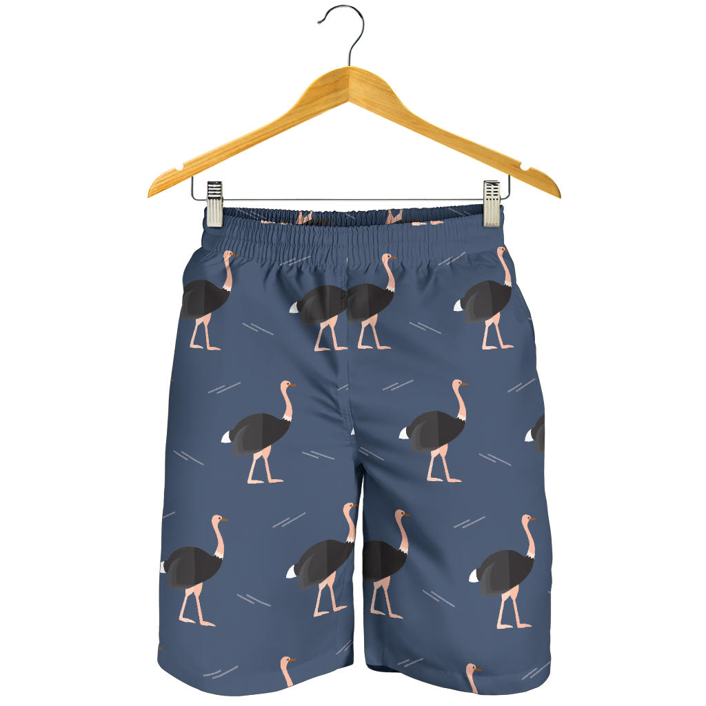 Ostrich Pattern Print Design 04 Mens Shorts