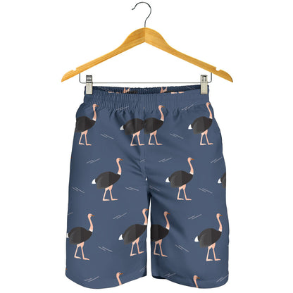 Ostrich Pattern Print Design 04 Mens Shorts