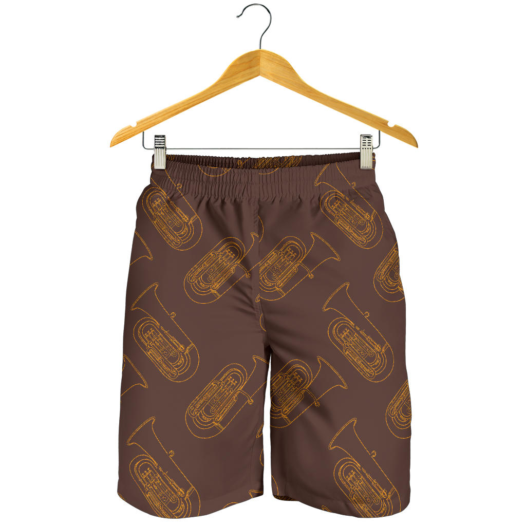Tuba Pattern Print Design 02 Mens Shorts