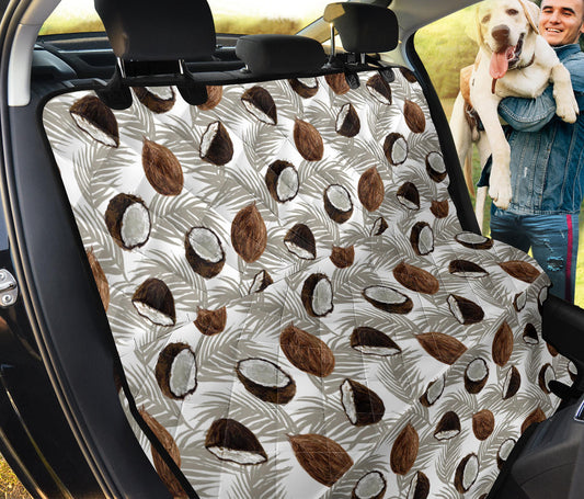 Coconut Pattern Print Design CN03 Rear Dog  Seat Cover