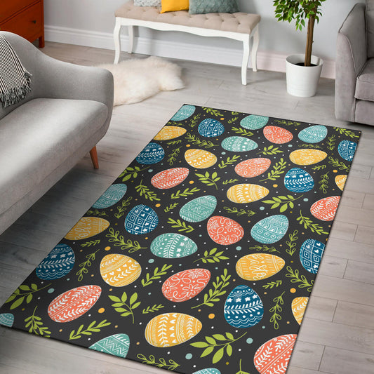 Easter Eggs Pattern Print Design RB01 Area Rugs
