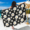 Daisy Pattern Print Design DS02 Sarong Pareo Wrap