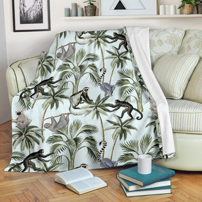 Rainforest Pattern Print Design RF04 Fleece Blanket