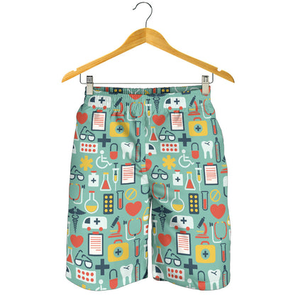 Medical Pattern Print Design 02 Mens Shorts