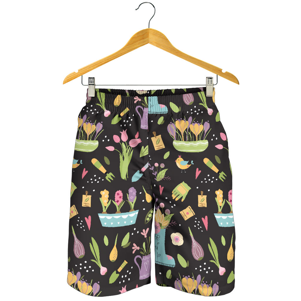 Gardening Pattern Print Design G03 Mens Shorts