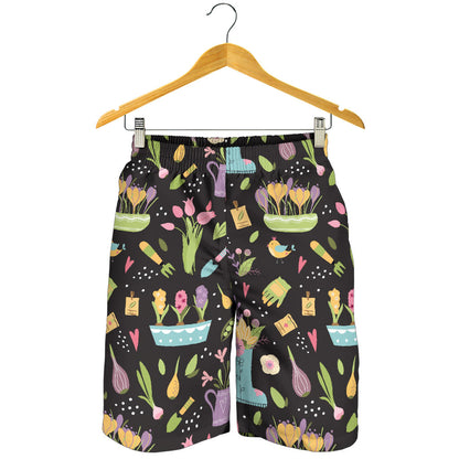 Gardening Pattern Print Design G03 Mens Shorts