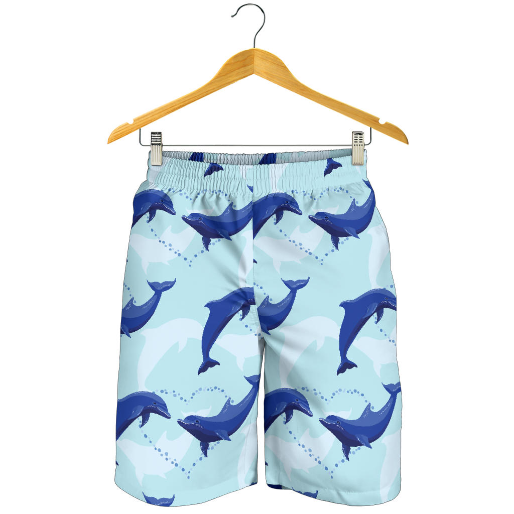 Dolphin Heart Pattern Mens Shorts