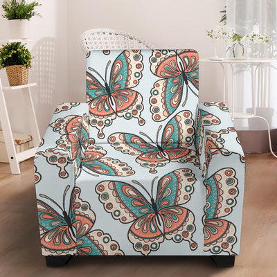 Butterfly Pattern Armchair Slipcover