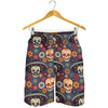 sugar skull Maxican Pattern Mens Shorts