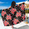 Camellia Pattern Print Design CM03 Sarong Pareo Wrap