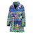 Lily Pattern Print Design LY015 Women Bathrobe