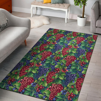 Grape Pattern Print Design GP02 Area Rugs