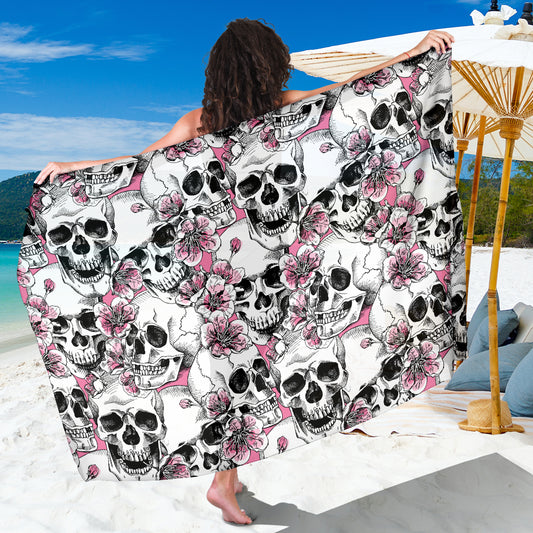 Cherry Blossom Pattern Print Design CB03 Sarong Pareo Wrap