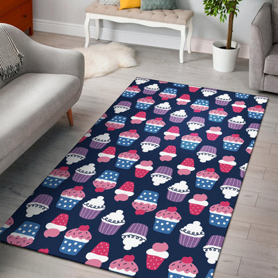 Cupcake Pattern Print Design CP04 Area Rugs