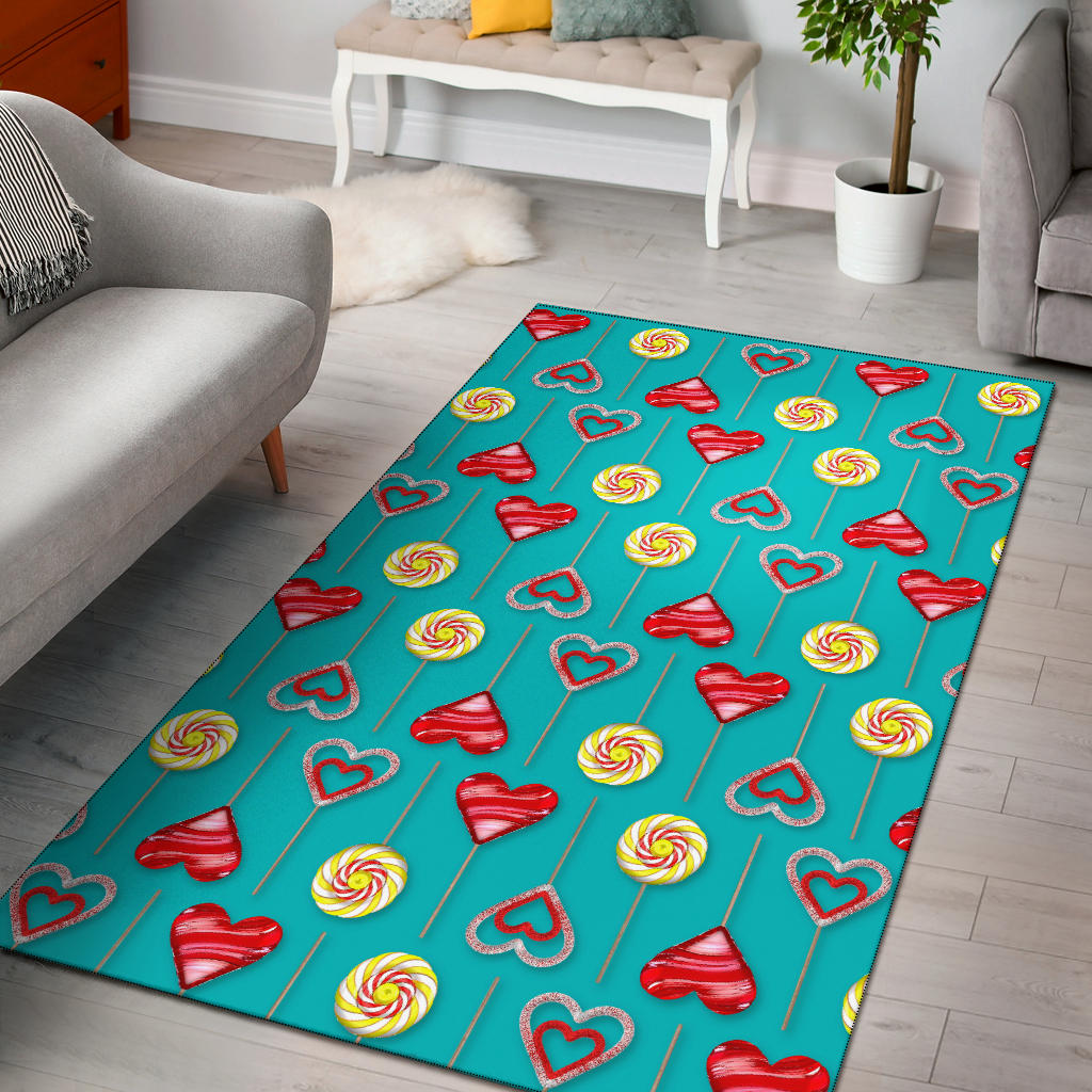 Lollipop Pattern Print Design LL06 Area Rugs