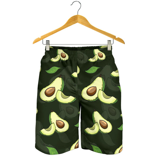 Avocado Pattern Print Design AC07 Mens Shorts