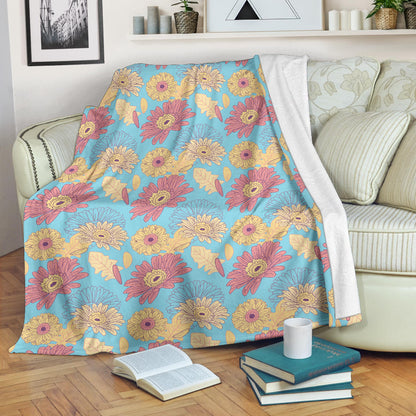 Gerberas Pattern Print Design GB04 Fleece Blanket