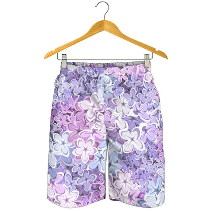 Lilac Pattern Print Design LI01 Mens Shorts