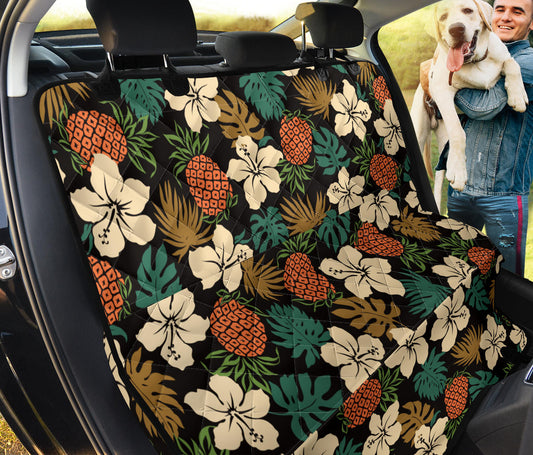 Hawaiian Themed Pattern Print Design H08 Rear Dog  Seat Cover