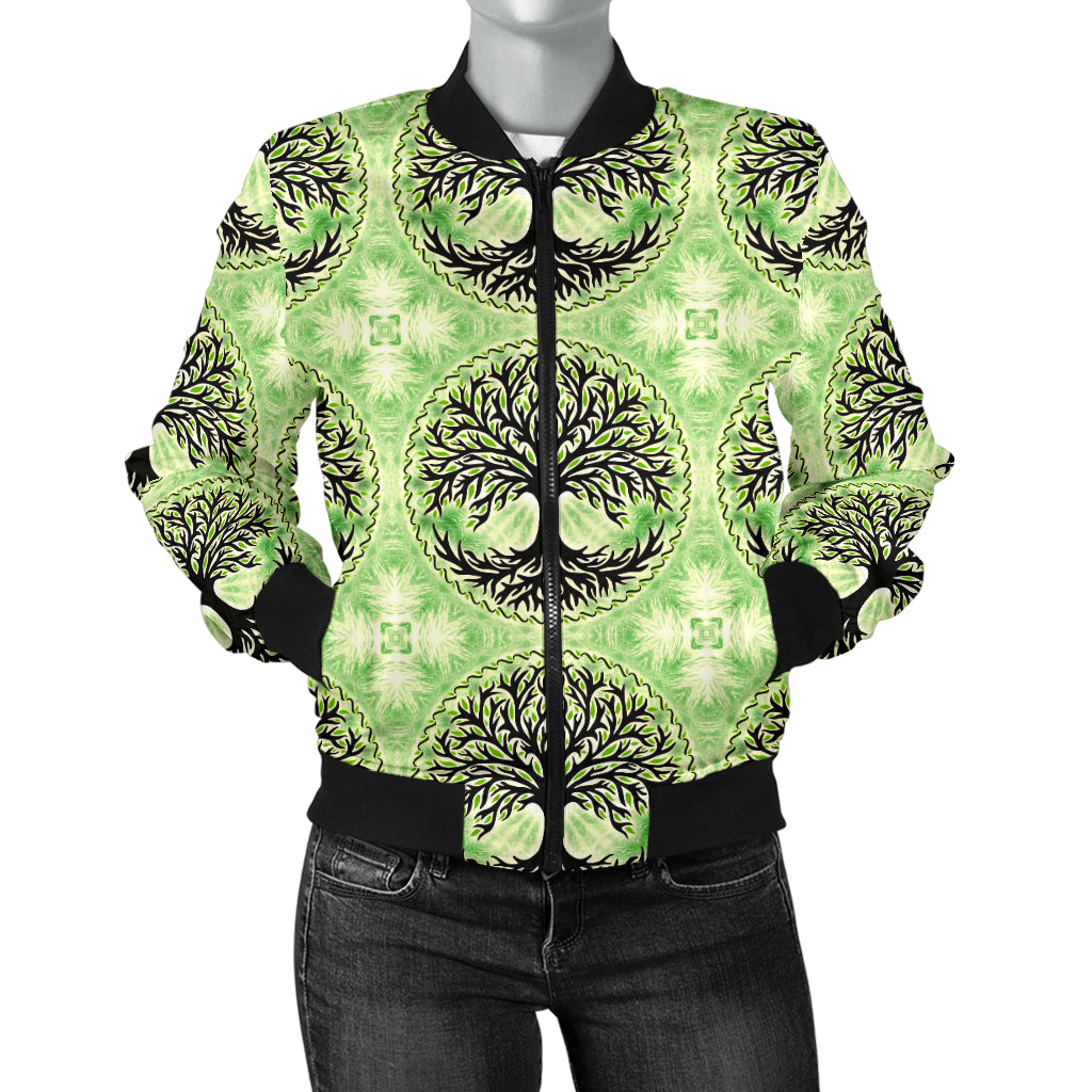 Celtic Pattern Print Design 010 Women's Bomber Jacket